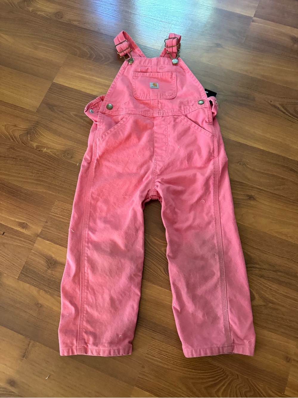 Carhartt Girls Coral Pink Overalls